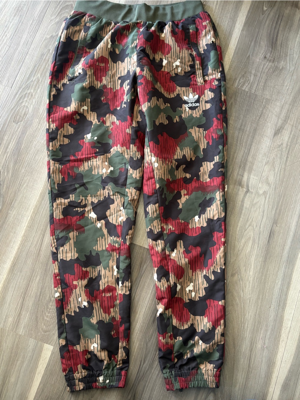 Adidas x Pharell Williams camo Hu Hiking pants sz M